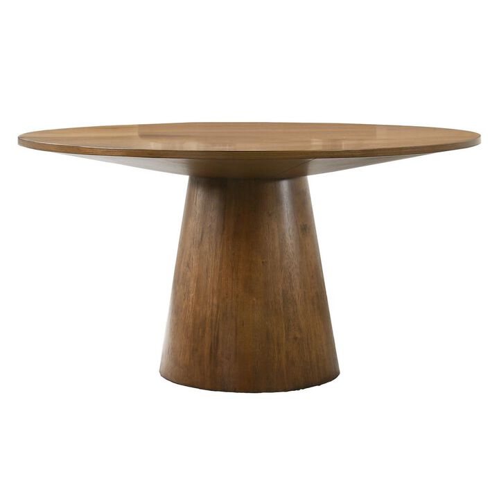 Best Master Furniture Terra Walnut Round Dining Table