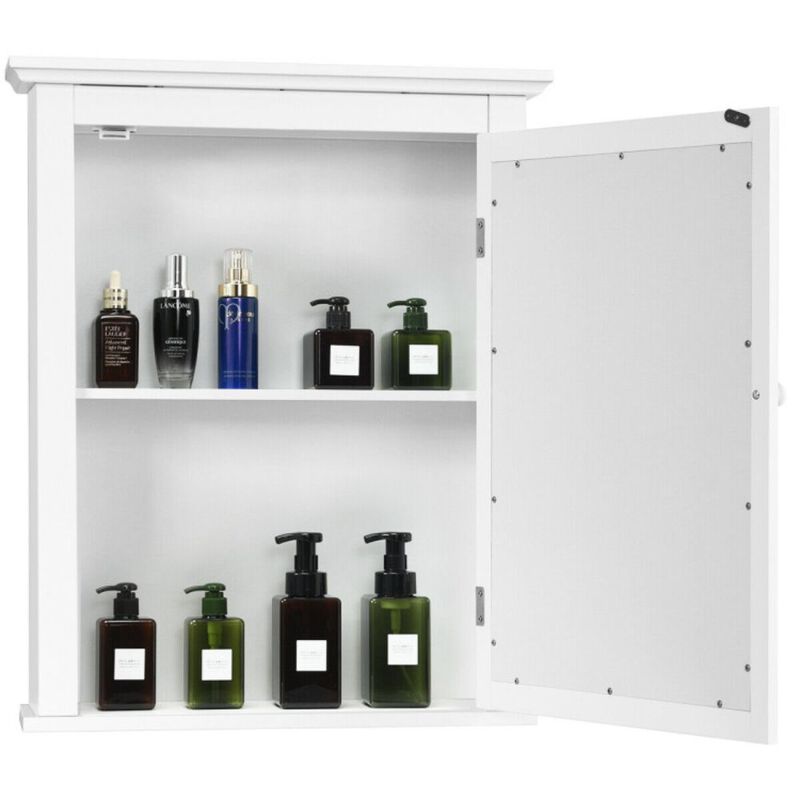 Hivago Bathroom Wall Mounted Storage Mirror Medicine Cabinet