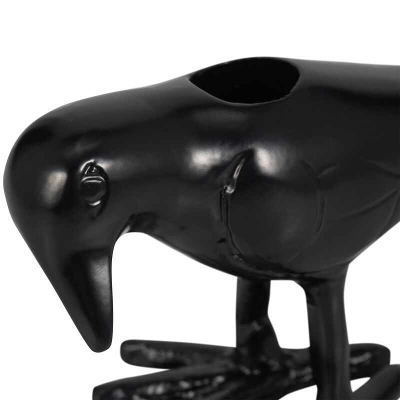 6" Crow Taper Candle Holder image number 5