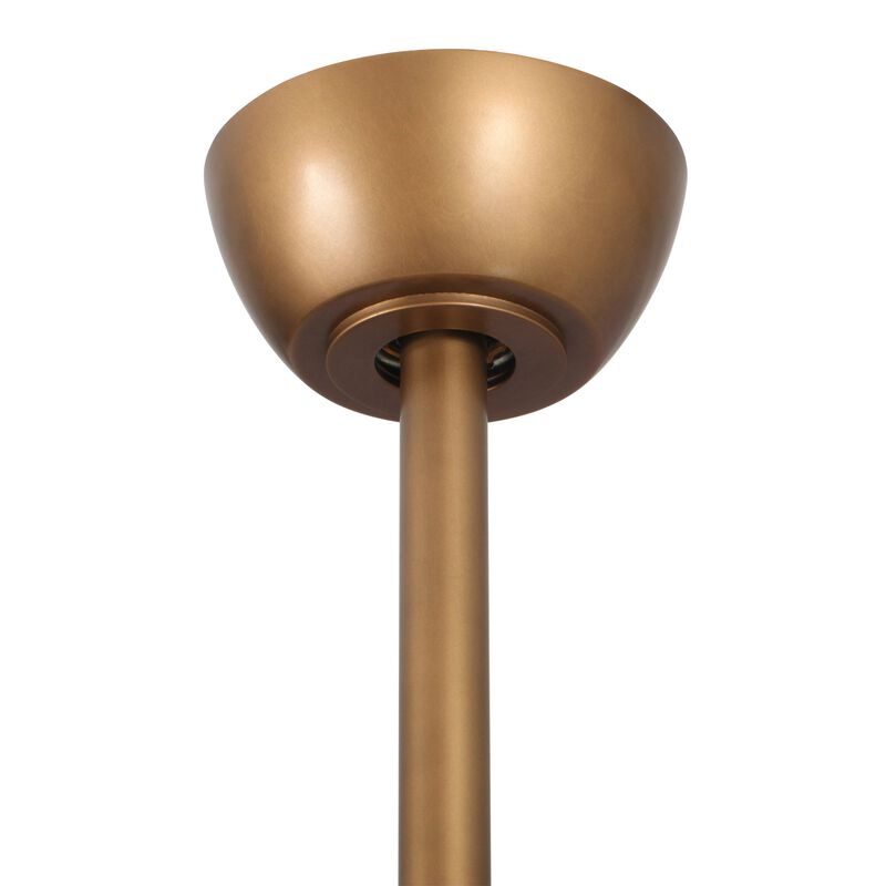 28" Aged Brass LED Ceiling Fan with Lighting and Remote Control