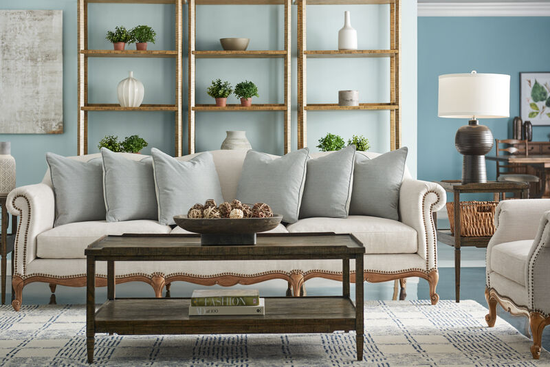 Country Walnut Cocktail Table