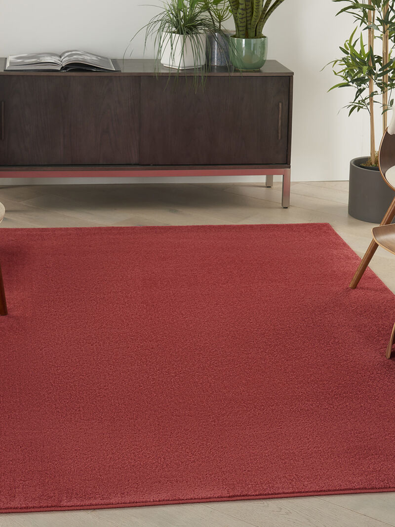 Nourison Essentials NRE01 Brick Red 6' x 9' Rug