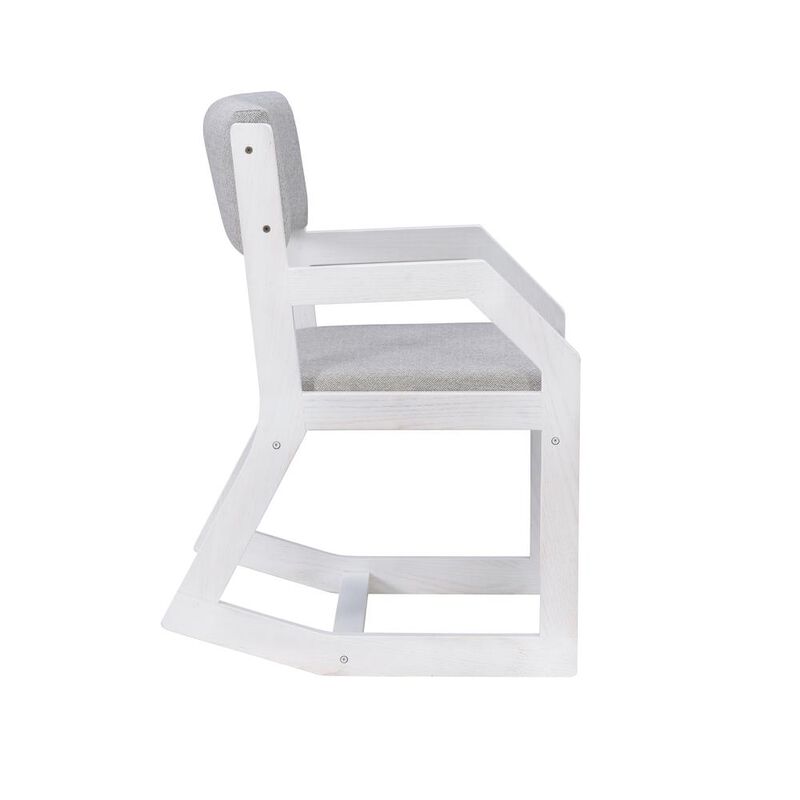 Linon Robin 2 Position Sled Base Chair White