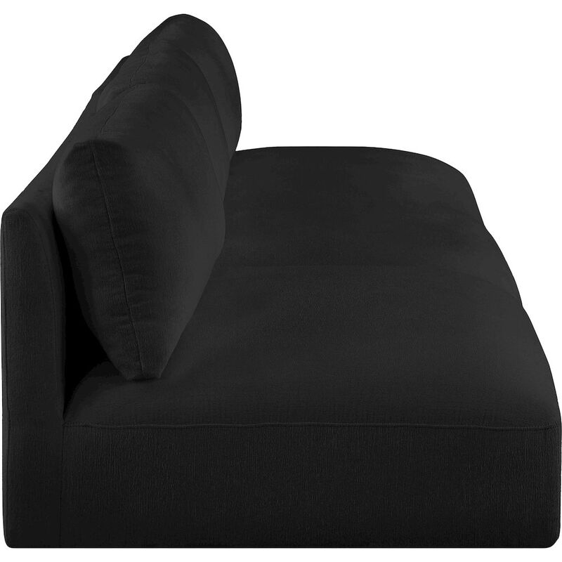 Meridian Furniture Ease Black Polyester Fabric Modular Sofa