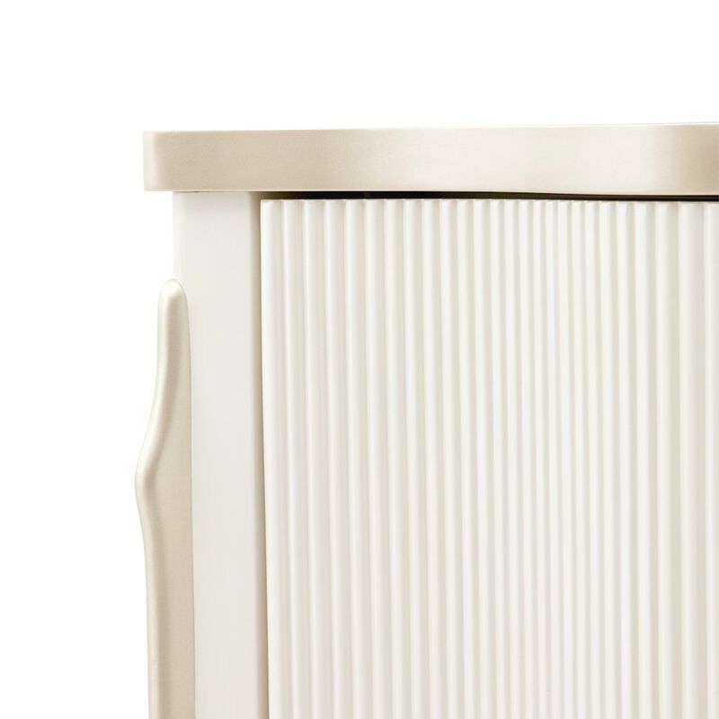 Michael Amini La Marisia 5-Drawer Chest - Creamy Pearl