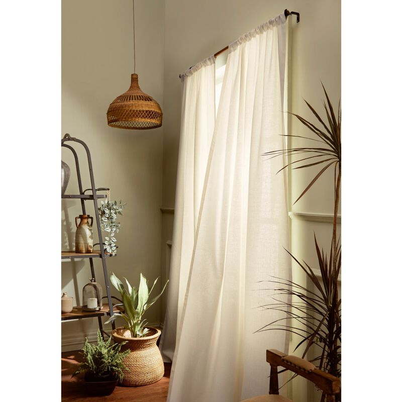 Solino Home 100% Pure Linen Curtain - Linen Curtain