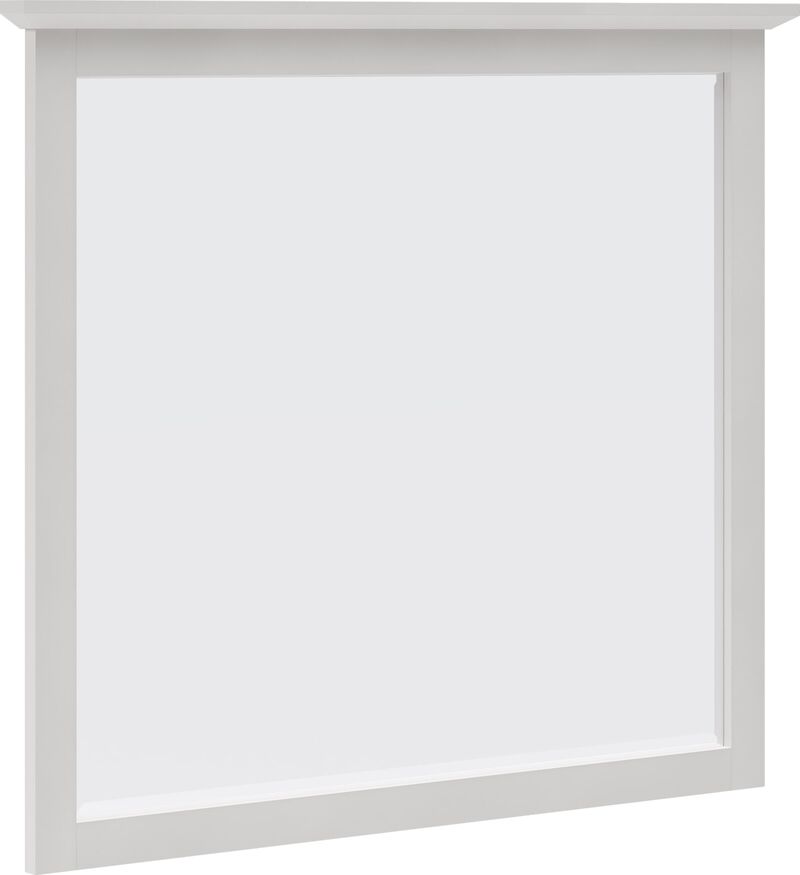 Grace Wall or Dresser Mirror in Snowfall White