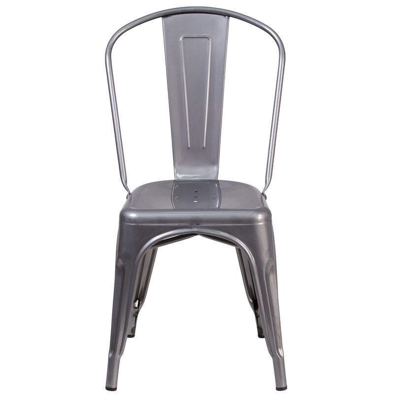 Metal Colorful Restaurant Chairs image number 9