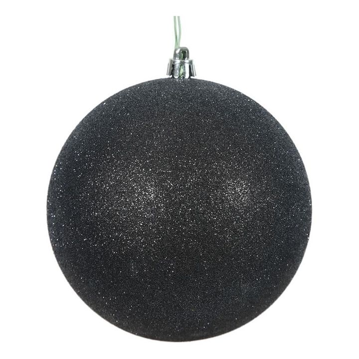 Vickerman Black Glitter Ball Drilled Cap -