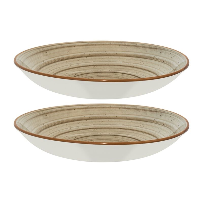 Terrain dia.11" h:2.5" 57 oz. Round Brown Vitrified Bowl (Set of 2) image number 0