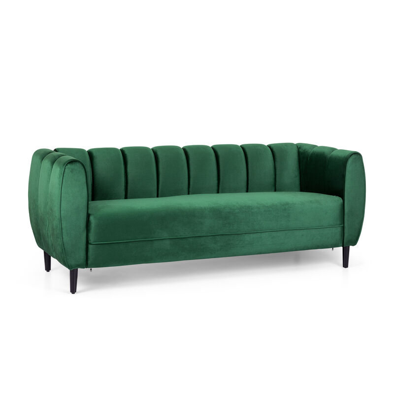 Merax Velvet 3-Seater Sofa