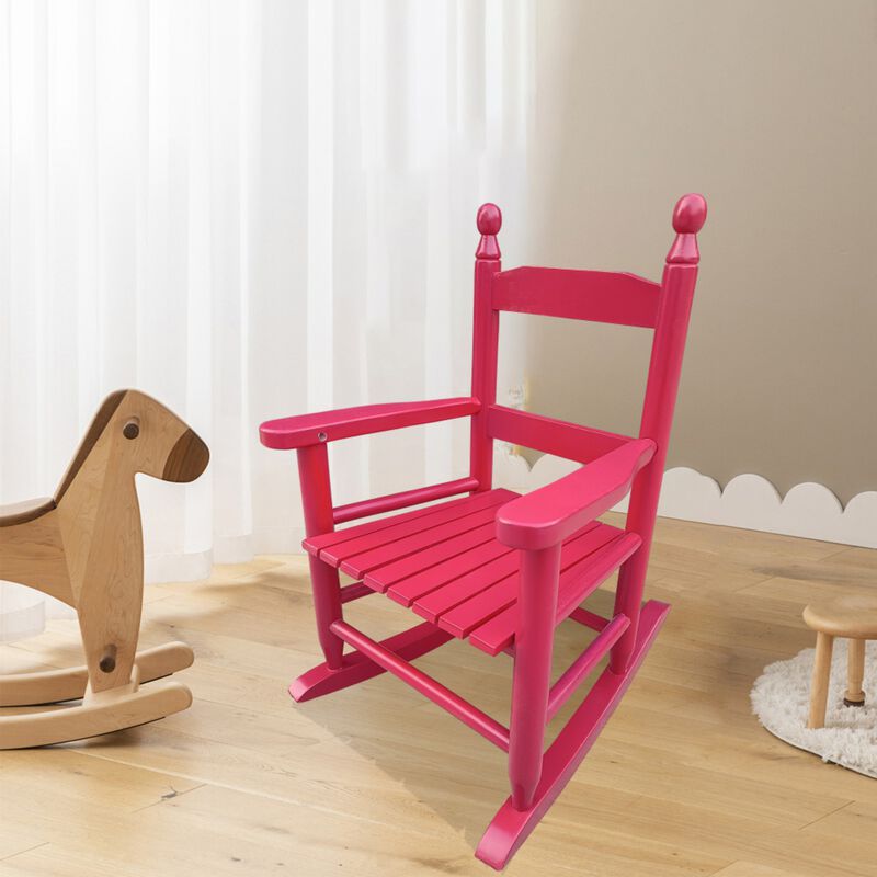 Kumker Kids Solid Wood Rocking Chair image number 1