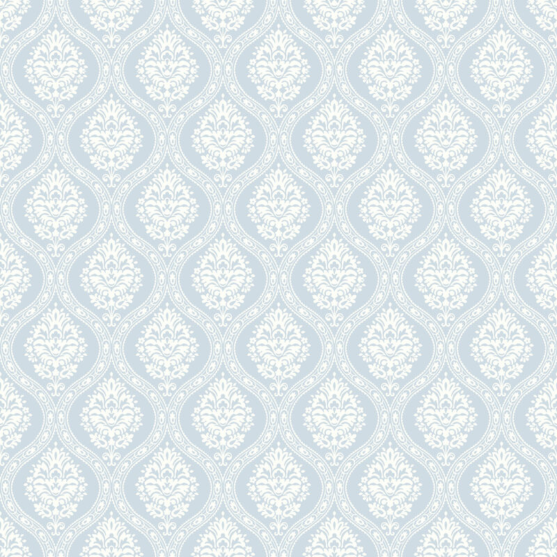Petite Ogee Blue Wallpaper image number 0