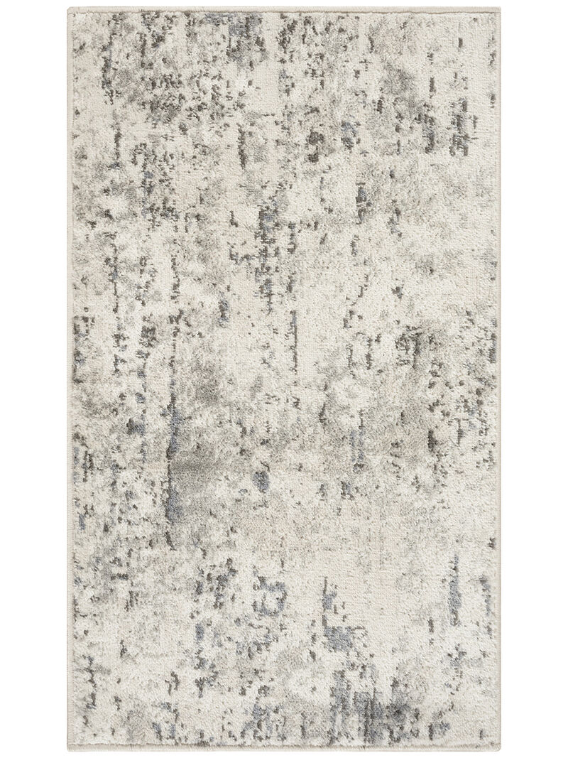 Quarry QUA01 Ivory/Blue/Gray 2'2" x 3'9" Rug image number 0