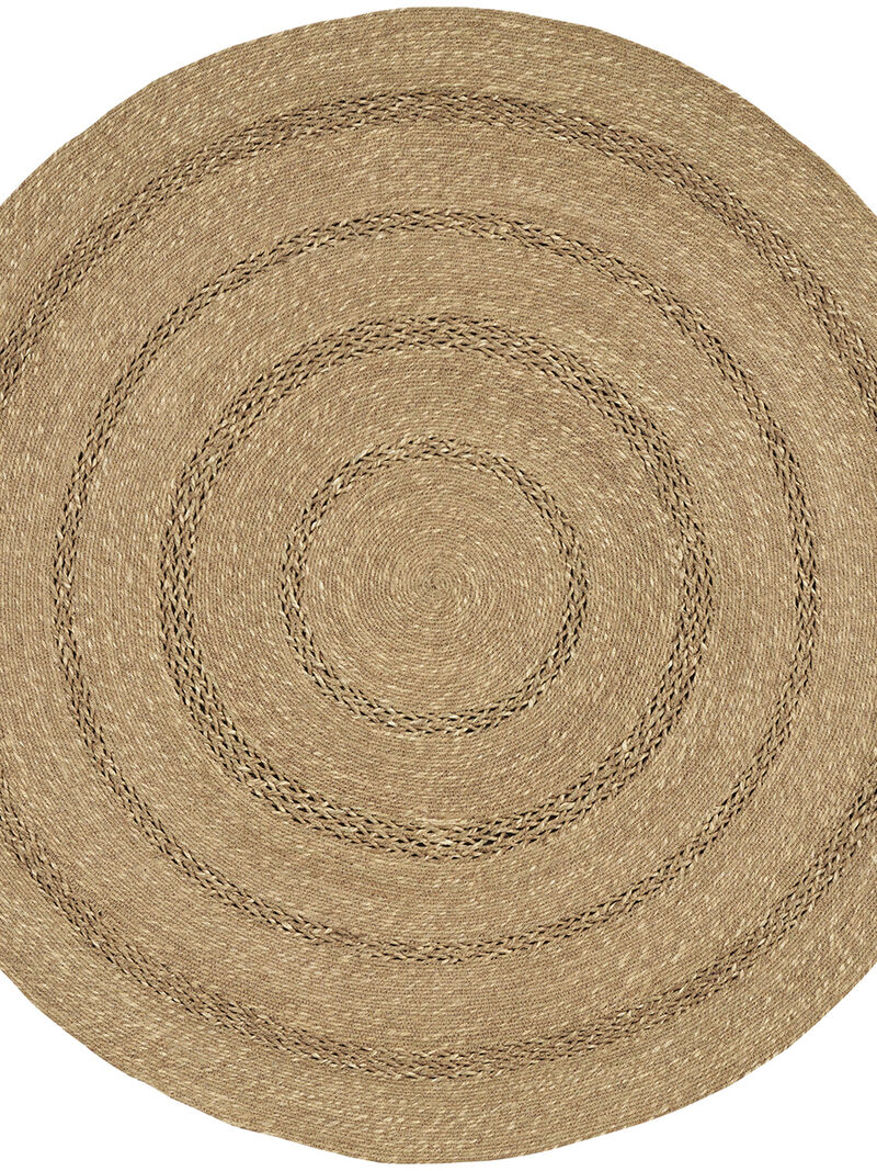 Natural Seagrass NSG01 Natural 4' x Round Rug image number 0