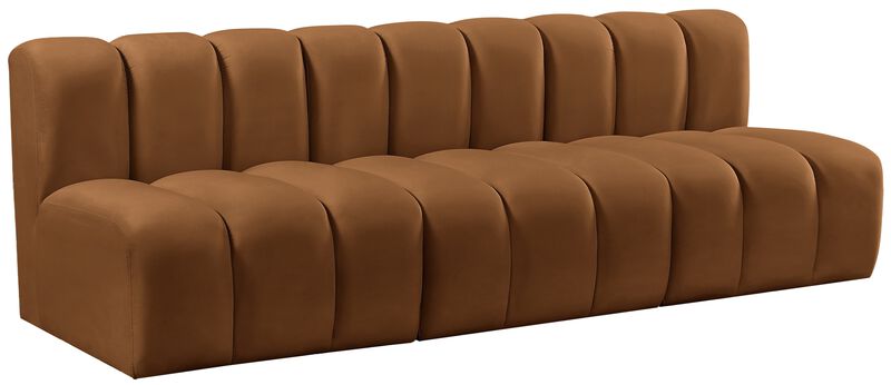 Meridian Furniture Arc Saddle Velvet Modular Sofa image number 4