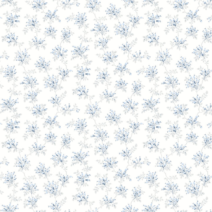 Sofiane Blue Botanical Trail Wallpaper