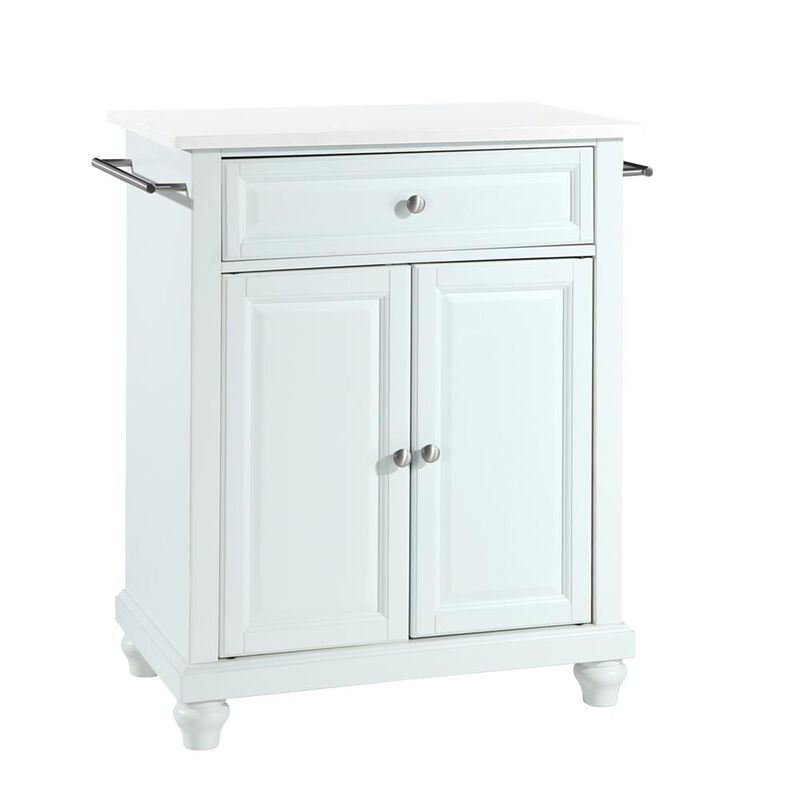 Crosley Furniture Cambridge Stone Top Portable Kitchen Island/Cart