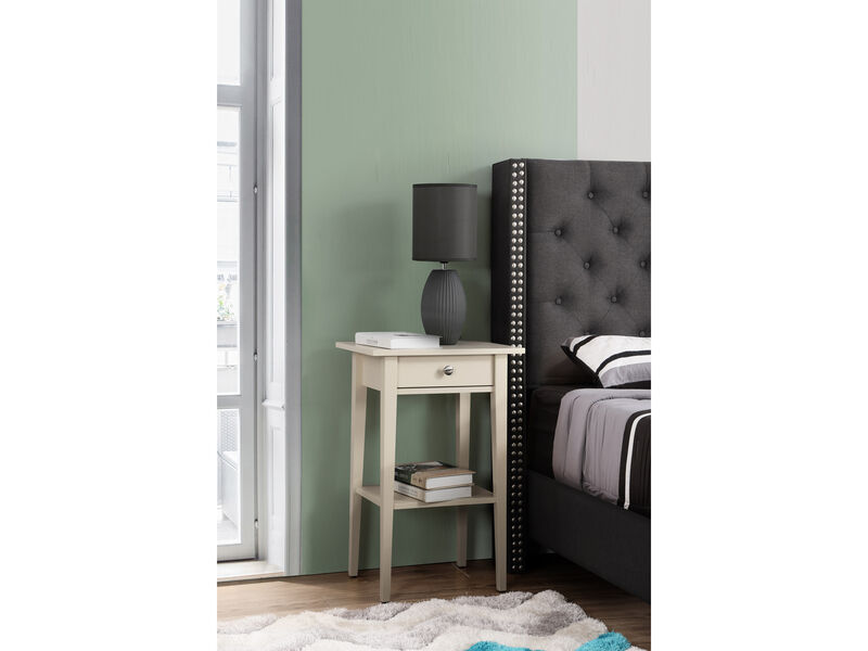 Dalton 1-Drawer Nightstand (28 in. H x 14 in. W x 18 in. D)