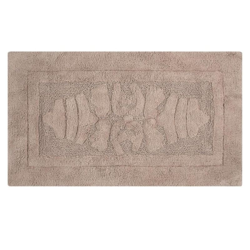 Knightsbridge Cipher 220 GSF Non Skid Back Bath Rug 24 x 40 - Stone