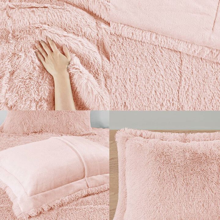 Soft Sherpa Faux Fur 3-Piece Comforter Set &ndash; Cozy Bedding with Pillow Shams for Ultimate Comfort