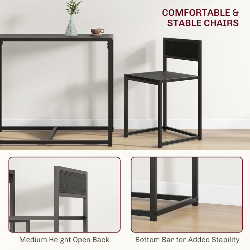 Hivvago 3-Piece Dining Room Set with Rectangular Table image number 5