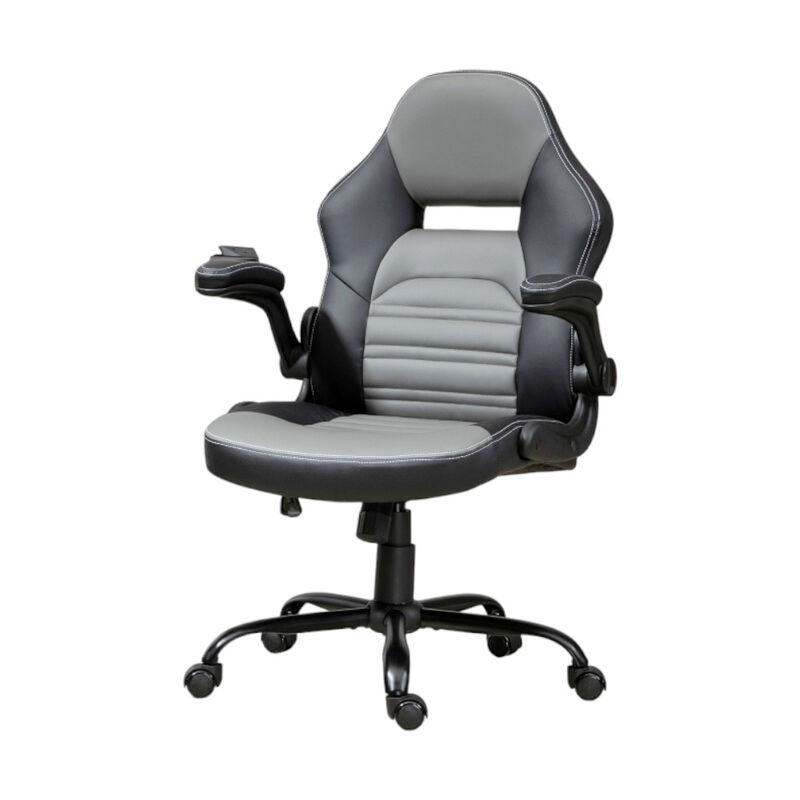 Adjustable Reclining Massage Chair with Swivel Seat and Ergonomic Arm Support