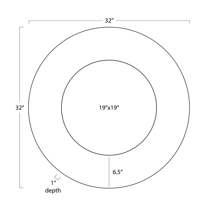 Mirabelle Bone Mirror