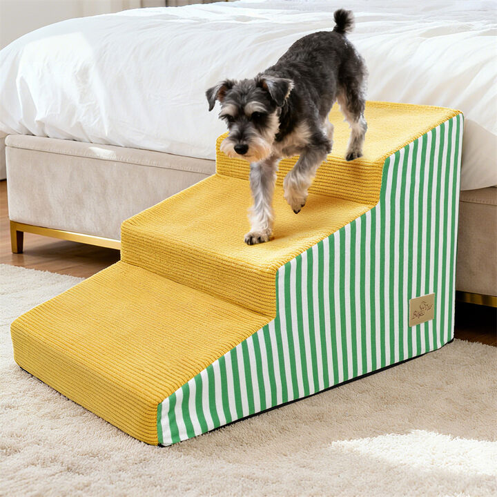 Dog Stairs for Small Dogs Cats 3/4/5-Step Non-Slip Pet Steps for Couch Sofa Bed