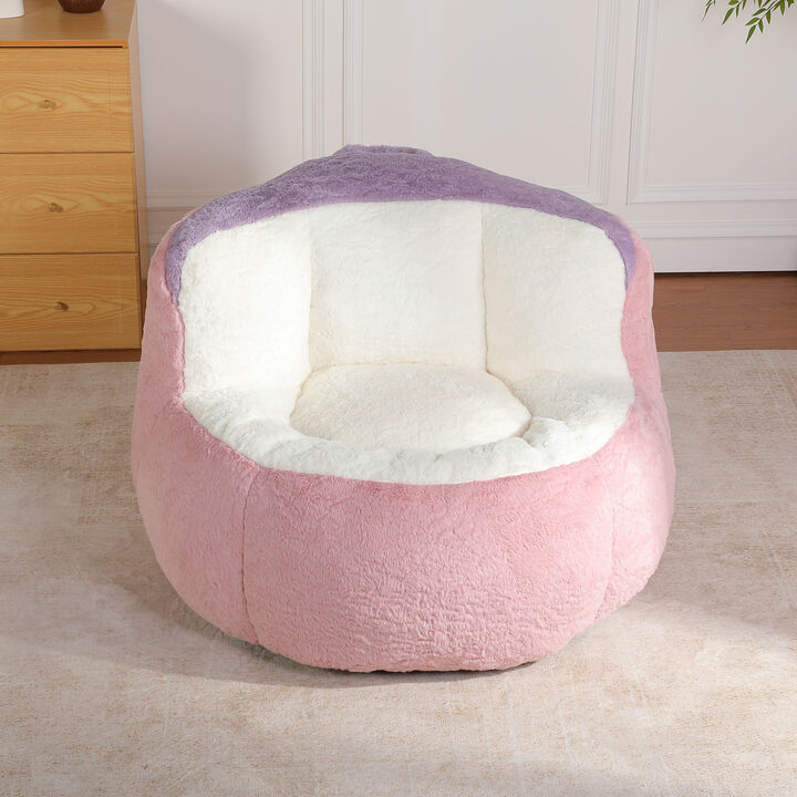 GOODSILO Oversized Bean Bag Chair Lounger Sofa Large Comfy Faux Fur Living Room Furniture