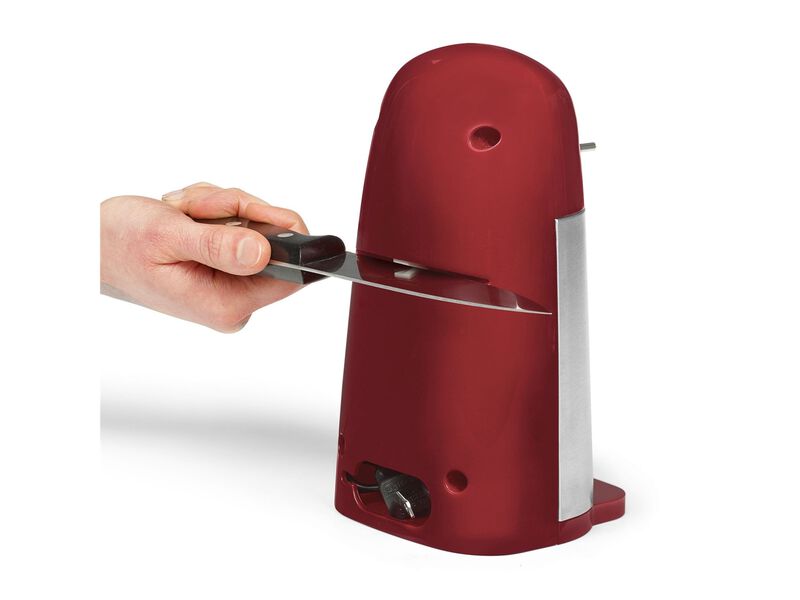 Starfrit - Electric Can Opener with Bottle Opener and Knife Sharpener, Red image number 5