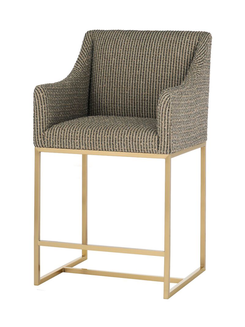 Pinrose Tipi Taupe Arm Stool image number 2