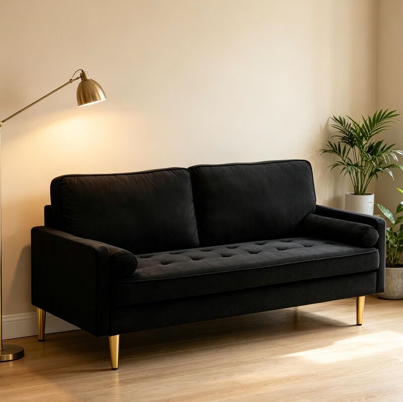 Rufpen Minimalist Velvet Loveseat image number 2