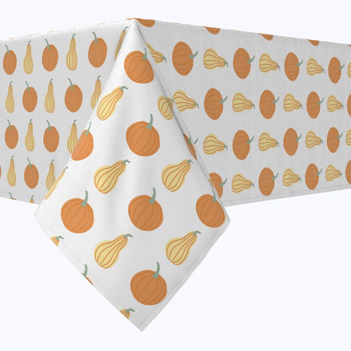 Fabric Textile Products, Inc. Square Tablecloth, 100% Cotton, Pastel Pumpkins