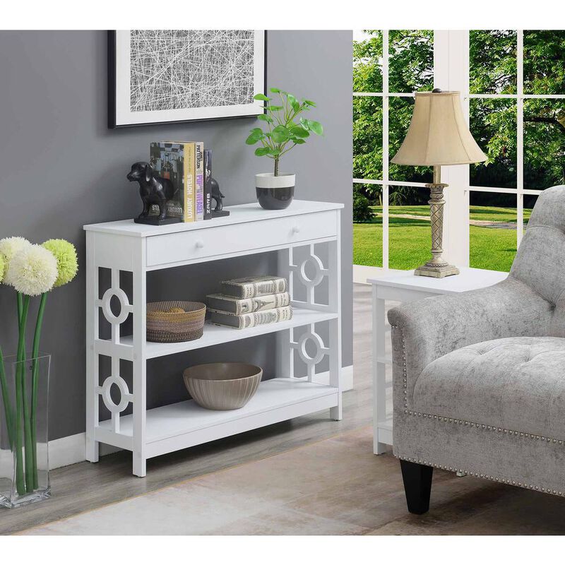 Convenience Concepts Ring 1 Drawer Console Table