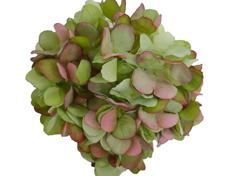 10 Piece Green Artificial Hydrangea Flower Heads Wedding Centerpiece Decor image number 0