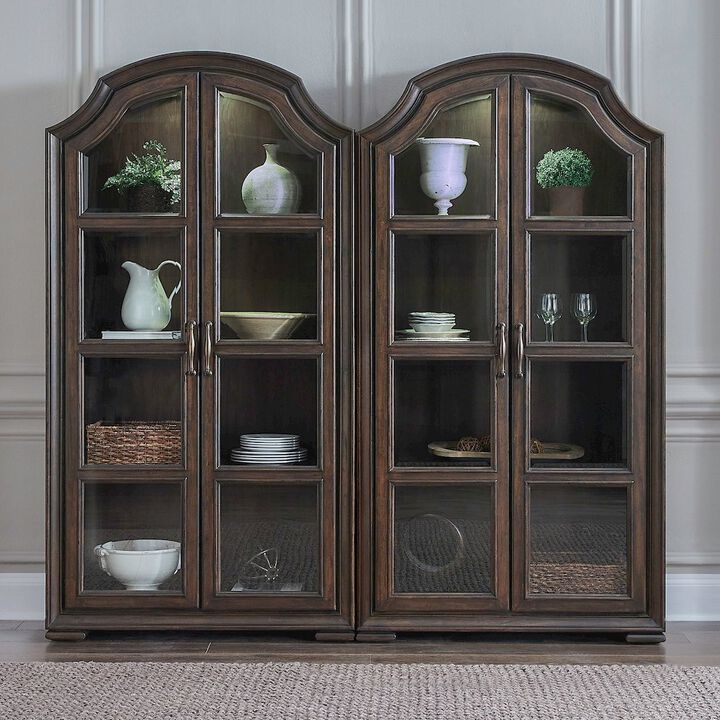 Liberty Furniture Providence Park 2 Piece Bunching Cabinet Set for Dining Room - Chateau Brown