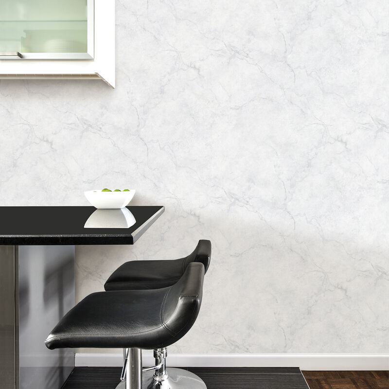 Carrara Marble Ivory Texture Peel & Stick Wallpaper image number 2