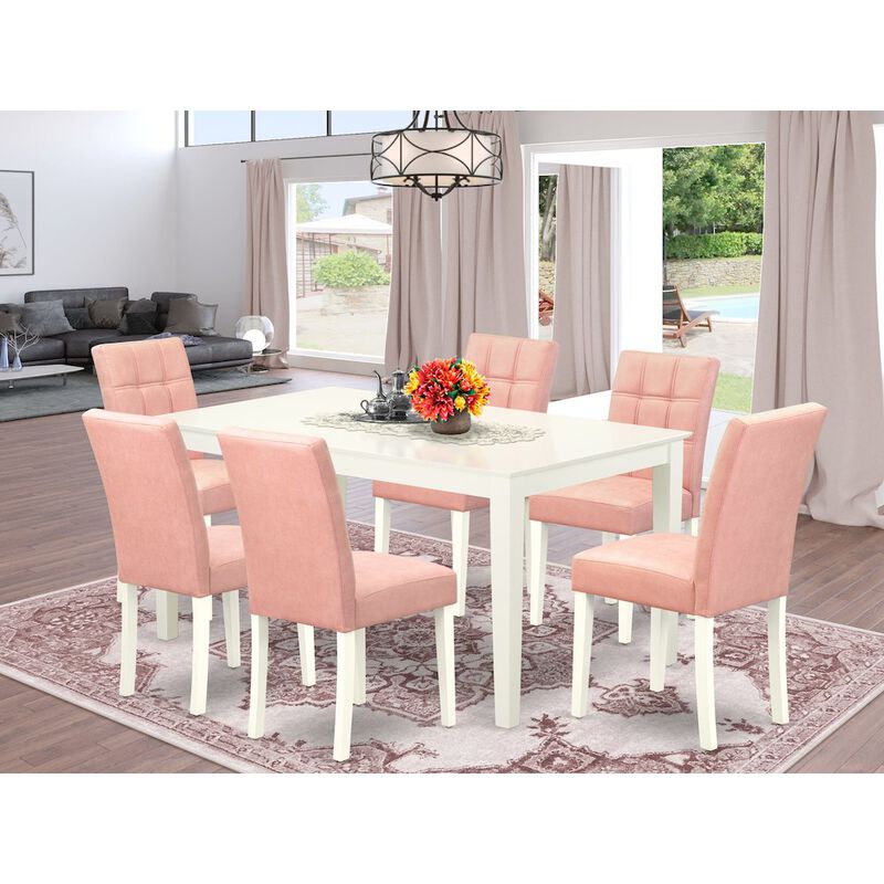 7 Piece Modern Dining Table Set