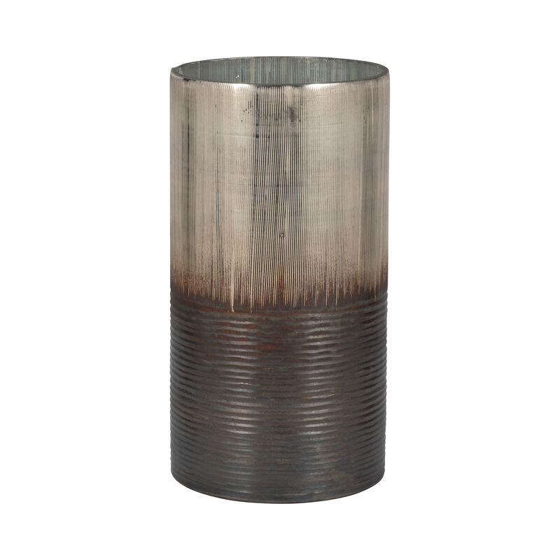 Glass 13" Metallic 2-Tone Vase image number 2