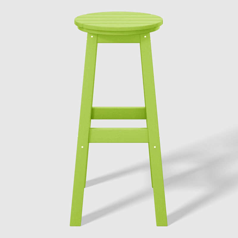 WestinTrends 29" HDPE Outdoor Patio Round Bar Stool