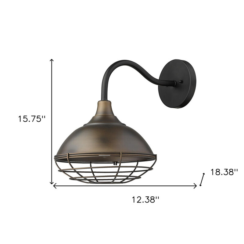 Hivvago Afton 1-Light Oil-Rubbed Bronze Wall Light