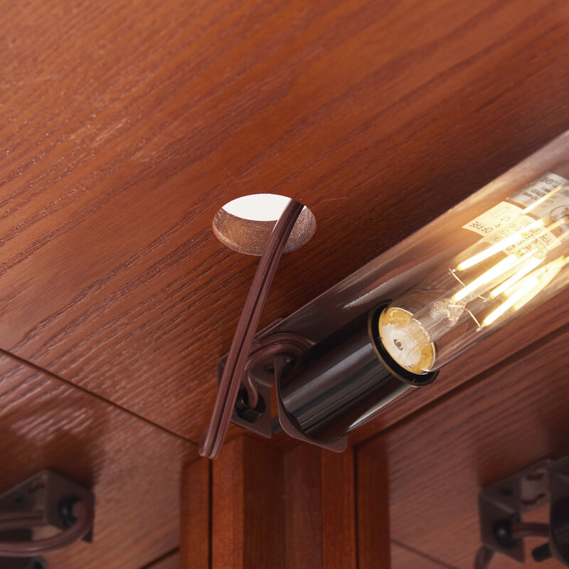 Elegant Glass Curio Cabinet with Lights and Adjustable Shelves