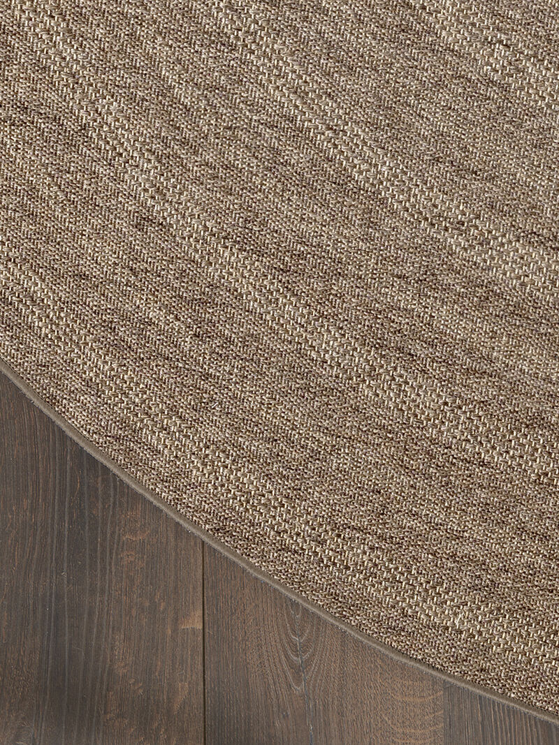 Tulum TLM04 Brown 8' x Round Rug
