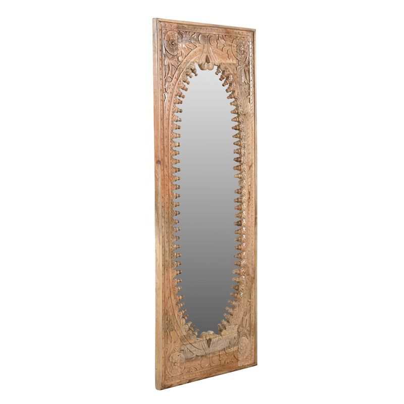 Alex Hamilton Kiara Mirror in Distressed Finished Handcarved Solid Wood