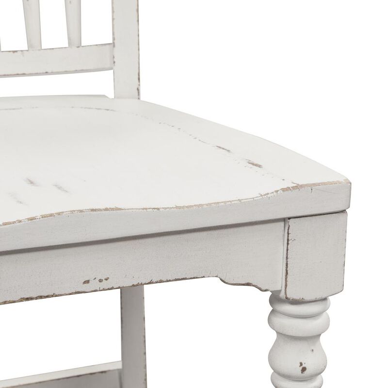 Liberty Furniture Magnolia Manor Spindle Back Counter Chair (RTA)-Set of 2 in Antique White image number 7