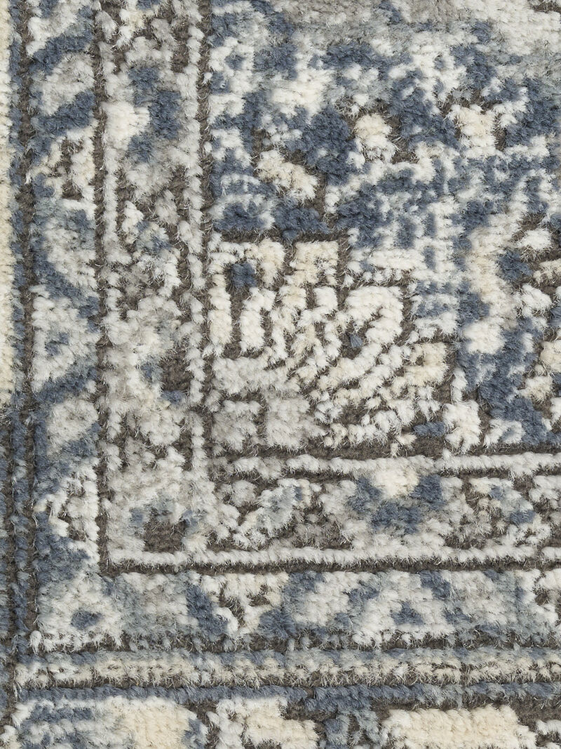 Quarry QUA18 Ivory/Navy 2'2" x 7'6 Rug
