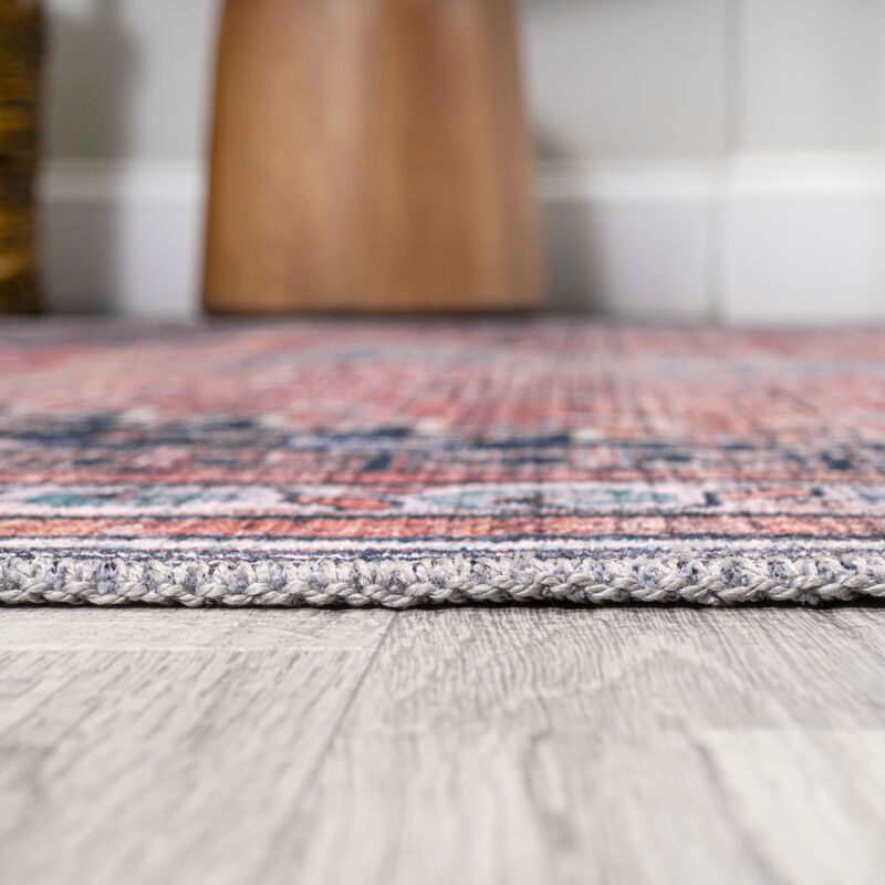 Dalyan Geometric Medallions Machine-Washable Area Rug