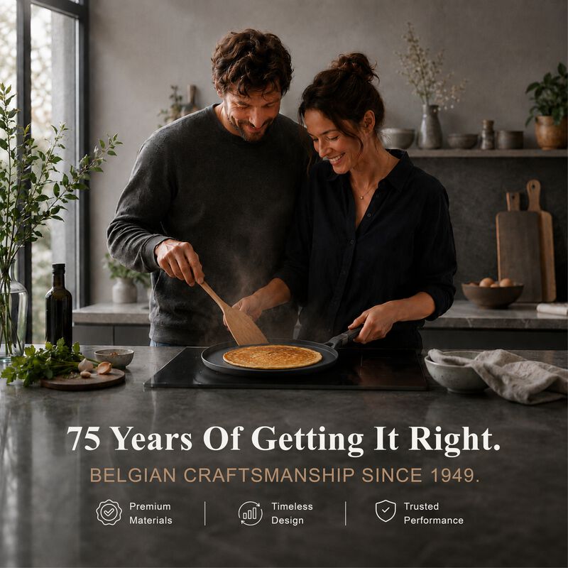 Alva Energy Nonstick Ceramic Crepe Pan 11" - Lightweight, Easy to Clean and Made without PFAS, PFOA & PTFE - Induction and All Stovetop Compatible with Even Heat Distribution image number 9