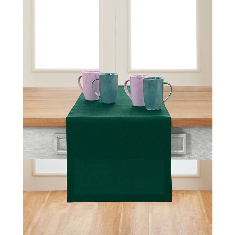 Solino Home Fete 100% Linen Table Runner &ndash; Handcrafted, Machine Washable, Perfect for Holiday and Everyday Dining